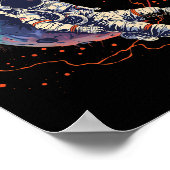 Poster Dessin de l'astronaute Sketter Player (Coin)