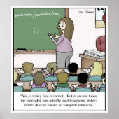 Poster Dessin de l'enseignant du Semicolon "Venteux Visag (Devant)