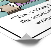 Poster Dessin de l'enseignant du Semicolon "Venteux Visag (Coin)