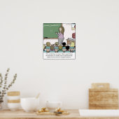 Poster Dessin de l'enseignant du Semicolon "Venteux Visag (Cuisine)