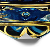 Poster Dessin de libellule complexe (Coin)