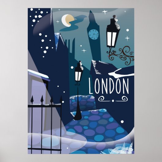 Poster Dessin de Londres victorien (Devant)