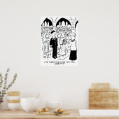 Poster Dessin de mariage drôle - Farce du marié (Cuisine)