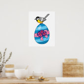 Poster Dessin de Noël avec Oeuf de Pâques (Cuisine)