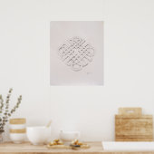 Poster Dessin de noeud Celtique infini (Cuisine)