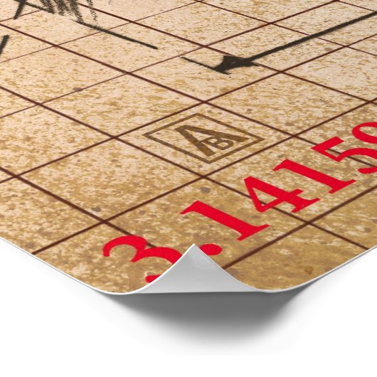 Poster Dessin de numéro de série (Coin)