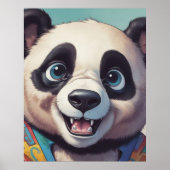 Poster Dessin de Panda (Devant)