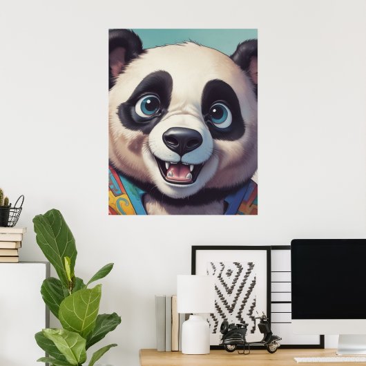 Poster Dessin de Panda (Bureau à domicile)