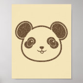 Poster Dessin de Panda Mignon (Devant)