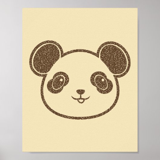 Poster Dessin de Panda Mignon (Devant)