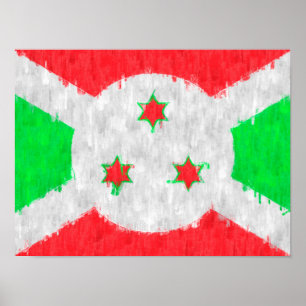 Poster Dessin de peinture pétrolière au Burundi