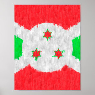 Poster Dessin de peinture pétrolière au Burundi