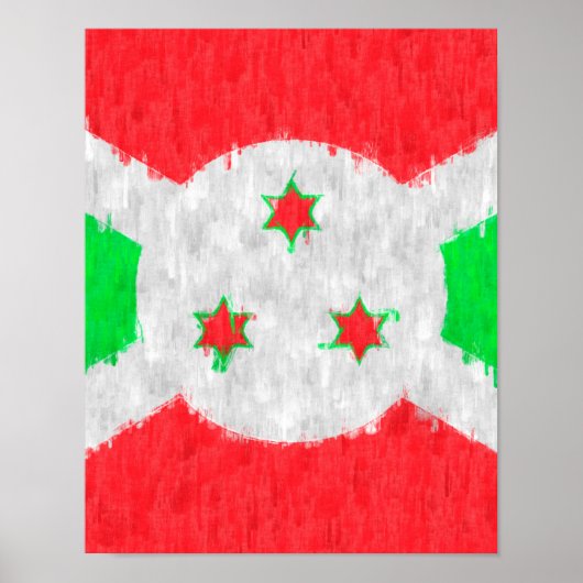 Poster Dessin de peinture pétrolière au Burundi (Devant)