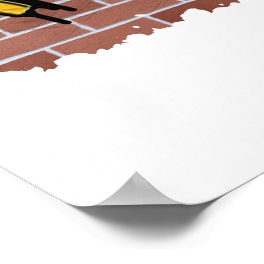 Poster dessin de playa graffiti (Coin)