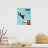 Poster Dessin de plongée au chocolat Labrador (Cuisine)