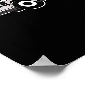 Poster Dessin de police de voiture policier cadeau (Coin)