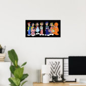 Poster Dessin de poupées Raggy (Bureau à domicile)