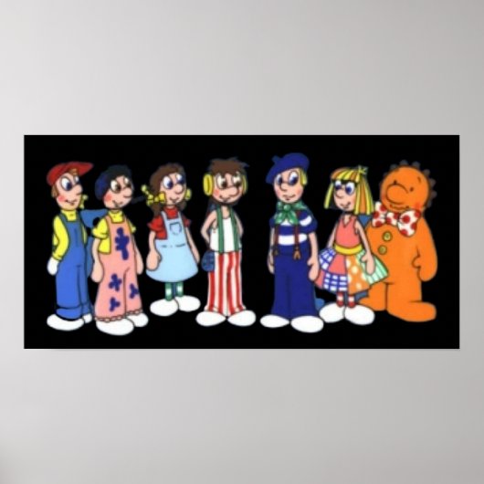 Poster Dessin de poupées Raggy (Devant)