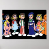 Poster Dessin de poupées Raggy (Devant)