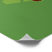 Poster Dessin de primate de singe mignon (Coin)