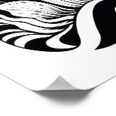 Poster Dessin de trait de champignon (Coin)