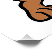 Poster dessin de vizsla (Coin)