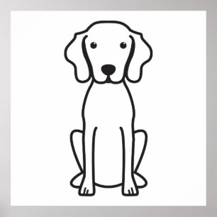 Poster Dessin de Vizsla Chien
