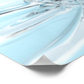 Poster Dessin d'éclaboussement liquide (Coin)