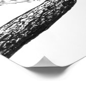 Poster Dessin d'écureuil (Coin)