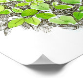 Poster Dessin d'encre de libellule Basil (Coin)