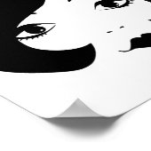 Poster Dessin dessiné des années 1960 les femmes font fac (Coin)