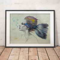 Dessin d'Imaginaire d'art surréaliste de la femme
