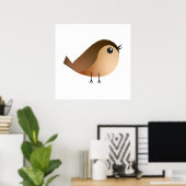 Poster Dessin d'Oiseau de Bruant (Bureau à domicile)