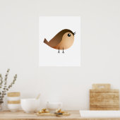 Poster Dessin d'Oiseau de Bruant (Cuisine)