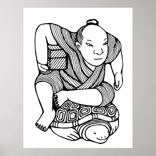 Poster Dessin d'origine Netsuke (Devant)