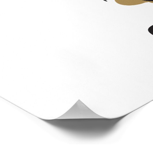 Poster Dessin drôle de cactus "Catcus" (Coin)