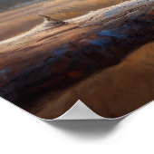 Poster Dessin du Bluebird oriental sur une branche (Coin)