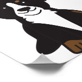 Poster Dessin du chien de montagne bernois (Coin)