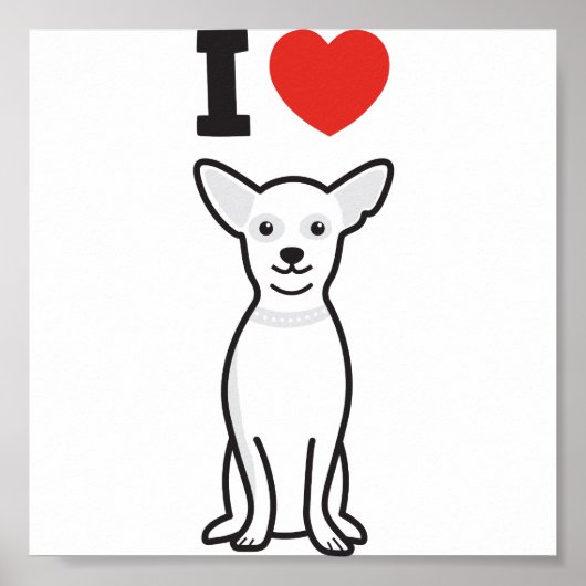 Poster Dessin du Chihuahua Chig (Devant)