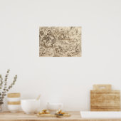 Poster Dessin du Pieter de Sloth Bruegel (Cuisine)