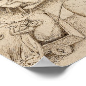 Poster Dessin du Pieter de Sloth Bruegel (Coin)