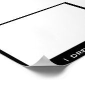 Poster Dessin d'un blanc (Coin)