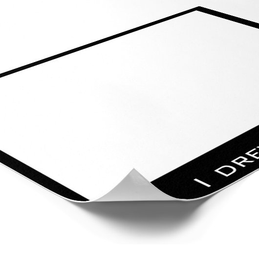 Poster Dessin d'un blanc (Coin)