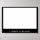 Poster Dessin d'un blanc (Devant)