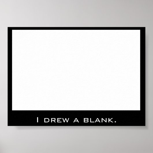 Poster Dessin d'un blanc (Devant)