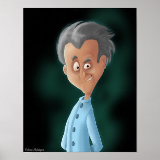 Poster Dessin d'un professeur