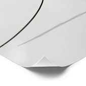 Poster Dessin d'un visage de jeune fille (Coin)