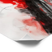 Poster Dessin d'une femme asiatique blanche noire (Coin)