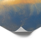 Poster Dessin dur Pastel Bateau à voile Eau II (Coin)