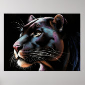 Poster Dessin dur Pastel Black Panther II (Devant)